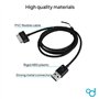 OcioDual USB Data Cable Chargeur Câble de Données Data Sync Noir Compatible avec Samsung Galaxy TAB 2 10.1 P5110 & 7.1 Charger