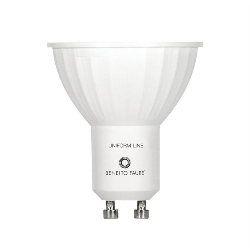 GU10 6W 220V 120 ° uniforme-ligne conduit Beneito Faure - Blanc naturel, GU10, 6W, 120º