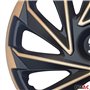 Sparco Enjoliveurs Varese - 16-pouces - Doré/Noir - Set de 4 pièces