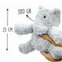 Bouillotte Micro-Onde Peluche (23 cm) - Bouillotte Peluche - Peluche Bouillotte Elefhant - Peluche Chauffante - Bouillotte Doudo