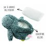 Bouillotte Micro-Onde Peluche (23 cm) - Bouillotte Peluche - Peluche Bouillotte Pingouin - Peluche Chauffante - Bouillotte Doudo