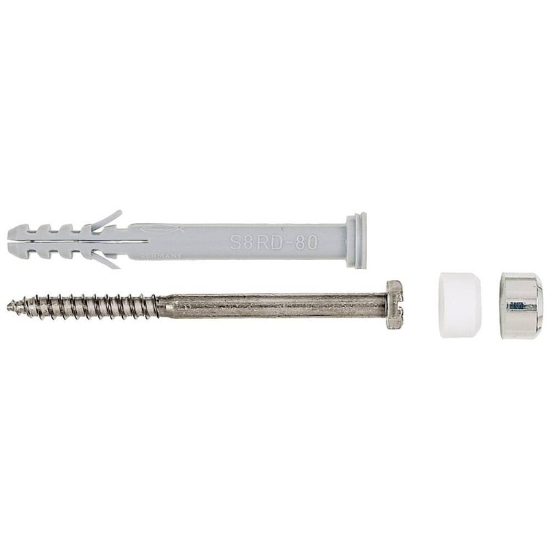 fischer - Fixation pour WC S 8 RD 80 / Blister de 2