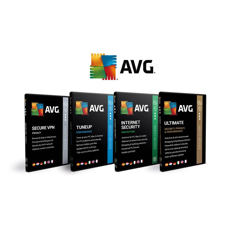 Image secondaire de AVG Internet Security 2025 - Protection Antivirus | multi-appareils | 10 appareils | 1 an | PC/Mac/Android