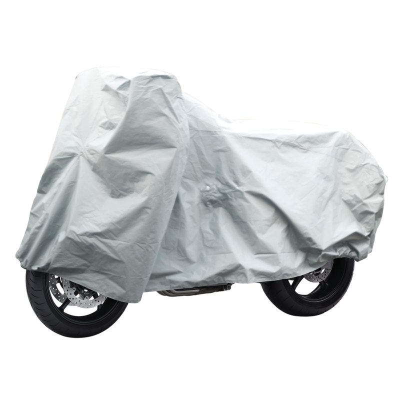 Image secondaire de Dunlop Bâche Moto et Scooter Universelle - Housse Étanche Avec Protection Pour Pare-Brise - Extérieur - 246 x 104 x 127 cm - Pla