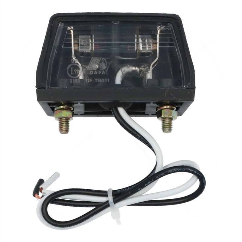 Carpoint 0413907 Eclairage de Plaque d'Immatriculation 72 mm, Noir