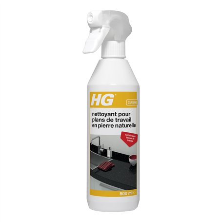 HG Nettoyant pour Plans de Travail en Pierre Naturelle - Spray Nettoyant pour Surfaces en Quartz / Granite / Marbre & autres
