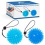 2 Pieces Balle Reeducation Main pour Exercices à la Main, Balle anti-stress pour Adultes et Enfants, (2 Niveaux de Résistance) S