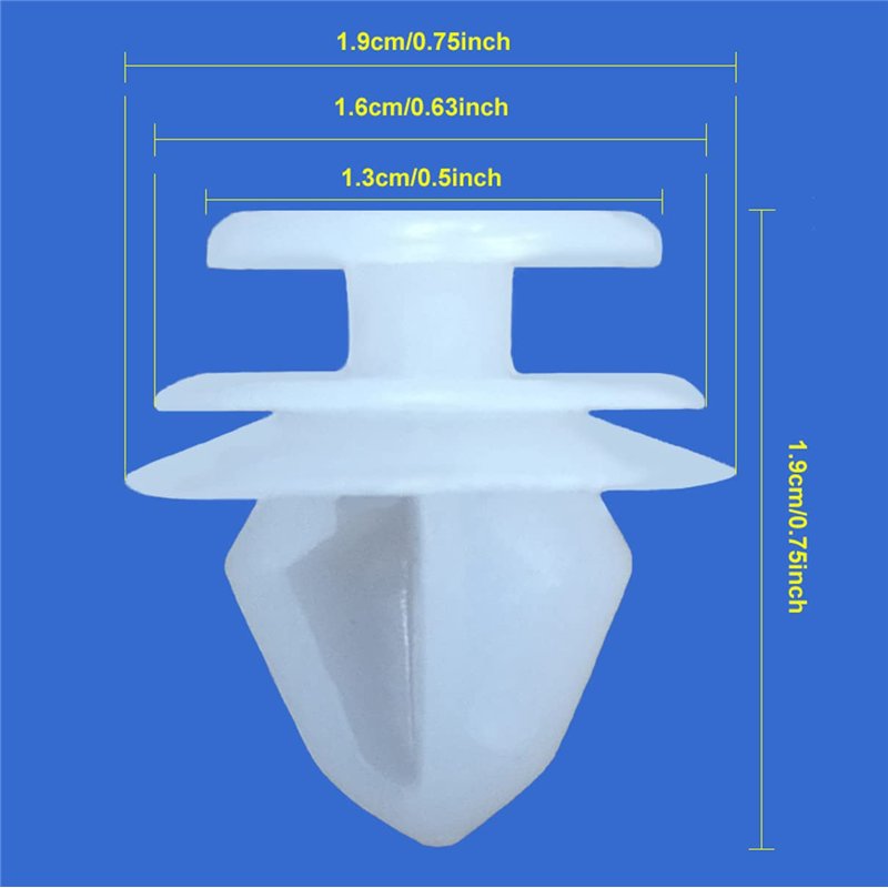 Image secondaire de 20 x Clips Agrafe Plastique Moulures et Bandeaux - 6991S6 / 6991.S6