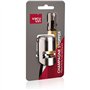 Vacu Vin Bouchon à Champagne - Acier Inoxydable - Bouchon Vide Air pour Bouteilles de Champagne et Vin Mousseux - Préserve le Go