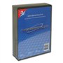 Dexlan Pack de 3 Boitier DVD pour rangement de 4 DVD Noir