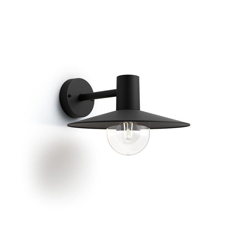 Philips Mygarden, Applique murale SKUA, nécessite une ampoule max 60W E27 - Noir
