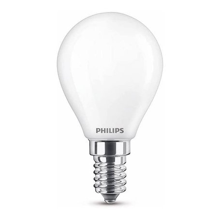 Philips ampoule LED Sphérique E14 25W Blanc Chaud Dépolie