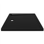 Red Cup Living vidaXL Receveur de douche rectangulaire en ABS Noir 80 x 90 cm