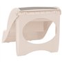 vidaXL Escalier Pliable 3 Marches pour Chien Crème 50x38x38 cm Échelle Voiture