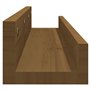 Mensole da Parete 2 pz Miele 80x12x9cm Legno Massello di Pino