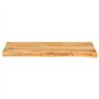vidaXL Dessus de Table à Bord Vivant 80x20x2,5 cm Bois Massif manguier