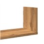 vidaXL Étagères murales 3 pcs chêne Artisanal Bois d'ingénierie