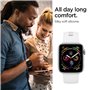 Spigen Silicone Fit Compatible avec Apple Watch Bracelet pour 44mm/42mm série 6/SE/5/4/3/2/1 - Blanc