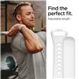 Spigen Silicone Fit Compatible avec Apple Watch Bracelet pour 44mm/42mm série 6/SE/5/4/3/2/1 - Blanc