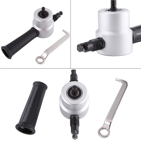 Fafeicy kit d'outils de coupe de grignoteuse à double tête pour tôle