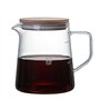 Gonnely Carafe à café en verre avec couvercle
