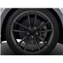 SkinoEu Compatible avec Cache-Moyeu VW 5G0601171XQI 66mm Capuchons de Centre Enjoliveurs de Roué Jante Voiture Noir CR 0