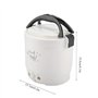 Cuiseur à Riz électrique 12V 100W 1.3 L électrique Portable Multifonctionnel Cuiseur à Riz Cuiseur à Vapeur Cuiseur à Vapeur pou