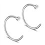 Zeayebsr 6 Pièces Nez Bague À Lèvres Piercing Corps, Goujons Septum en Acier Inoxydable Fer à Cheval Hoop Stud Anneaux pour Sour