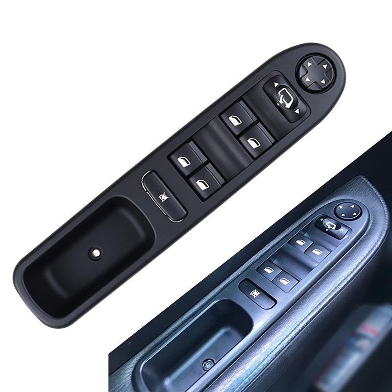 FanPaYY Bouton Lève vitre P-EUGEOT 207 Interrupteur Commande Leve Vitre électrique 6554.QG