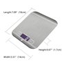 HomeFashion Balance de Cuisine Électronique de Haute Précision 5000g/1g avec Écran LCD Rétroéclairé, 6 Unités et Fonction Tare A