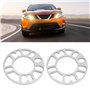 2 Pcs 10mm Entretoises de Roue, Entretoises de roues de moyeu, Cales de roue de moyeu, Elargisseur de Voie en Alliage D'aluminiu