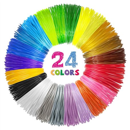 Recharges de filament PLA 24 couleurs pour stylo 3D