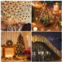 Guirlande Lumineuse 12M 120 LEDs, Girlande de Lumière IP65 Etanche Guirlandes Lumineuses Intérieur Decoration pour Mariage Fête