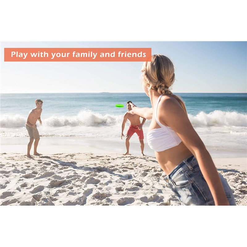 Image secondaire de JUHONNZ Mini Frisbee,3 PCS Freezbee Silicone Frisbees de Poche Disque d'euler Gravity Disc pour Adultes Enfants Chien de Compagn