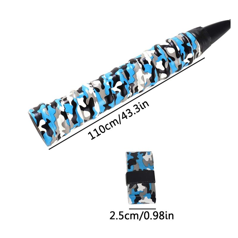 Image secondaire de Jicyor Bande Grip Raquette, 12pcs Antidérapant Auto-adhésif Remplacement Surgrip Grip Raquette Squash pour Tennis Pêche Badminto