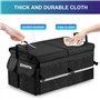 ZOVHYYA Organisateur de Coffre Voiture 68L Grande Taille Boite de Rangement Voiture Étanche Portable Pliable Isolant avec 2 Poig