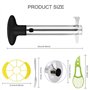 JESSTOLO Découpe Ananas en Acier Inoxydable 3-en-1 pour Ananas Corer