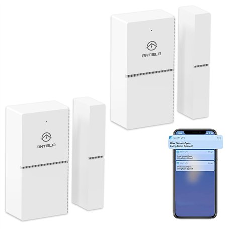 ANTELA Détecteurs pour Portes/Fenêtres sans Fil WiFi Ouverture