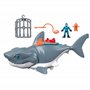 Fisher-Price Imaginext Requin Méga Mâchoire avec Figurine de Plongeur, Cage et Accessoires Inclus, Jouet pour Enfant de 3 à 8 An