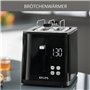 Toaster Smart'n Light Krups KH641810 | Grille à deux tranches | Affichage numérique | 7 niveaux de brunissage | Ramasse-miettes 