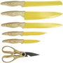 Bloc de couteaux 6 pieces - MENASTYL - 5041062 - Lame céramique - En polypropylene - Safran