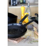Poele - MENASTYL - 6020637 - En aluminium forgé - 26 cm - Noir - Tous feux dont induction