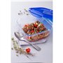 Boîte carrée avec couvercle - PYREX - 1451030 - 16 cm-800 ml - Cook & Go - Base en verre borosilicate