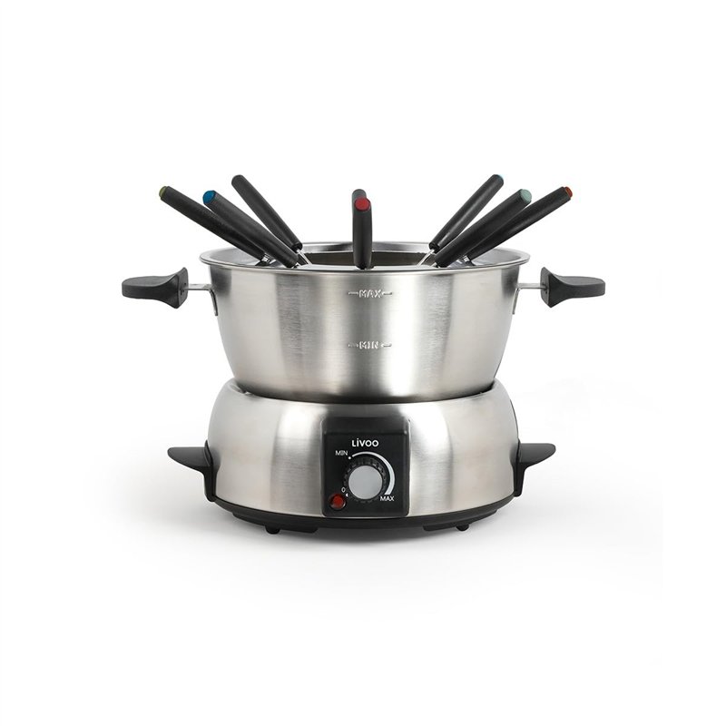 Livoo – Appareil à fondue électrique DOC263 – 8 personnes, 1,8L, 1000W, accessoires inclus