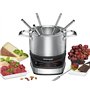 ROMMELSBACHER Set à fondue électrique F 1200 – Casserole à fondue en acier inoxydable (2