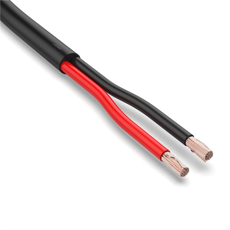 Auprotec Câble de véhicule 10 m - 2 x 2,5 mm² - Câble rond 2 fils - Câble électrique FLRYY - Pour remorque de voiture