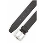 BOSS Hommes Jemio Sz40 Ceinture en cuir de buffle avec boucle logo et garniture argentée