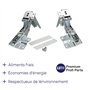 2x Charnières de porte réfrigérateur compatibles avec Bosch Balay Gaggenau Miele Neff Siemens De Dietrich 00481147 481147