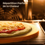 Praknu Pierre a Pizza pour Four - Rond 30cm - Pierre Pizza en Cordiérite à Four et Barbecue - Pour Pizzas Croustillantes