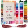 Kit de fils à broder 100 couleurs de 5 mètres: Set de fil à coudre